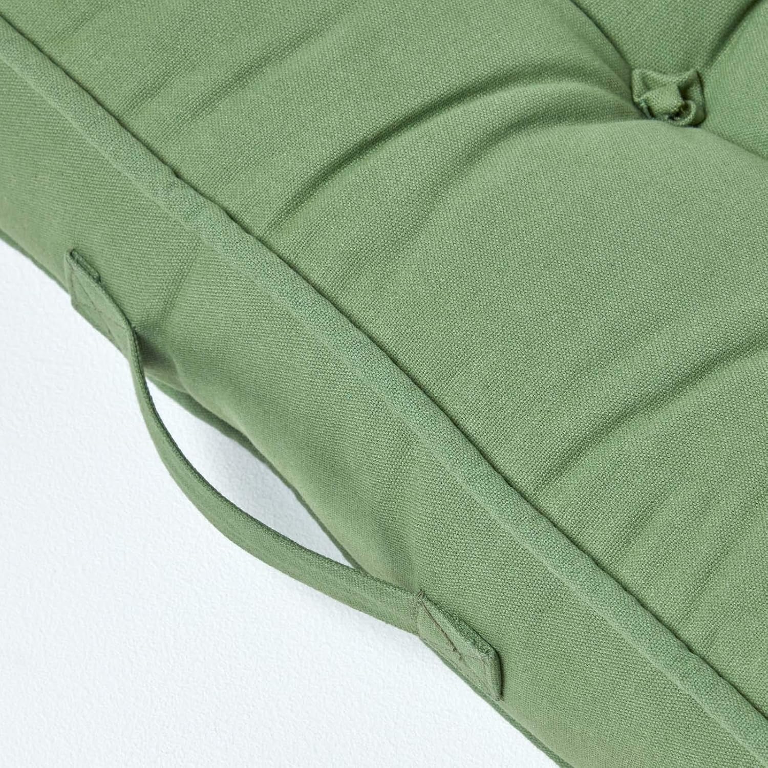 Cotton Armchair Booster Cushion | 50cm x 50cm | Forest Green