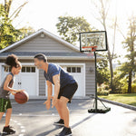 Height Adjustable Basketball Hoop 255-305cm | Black