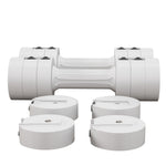 Adjustable Dumbbells Set Fast Adjust And Compact | White