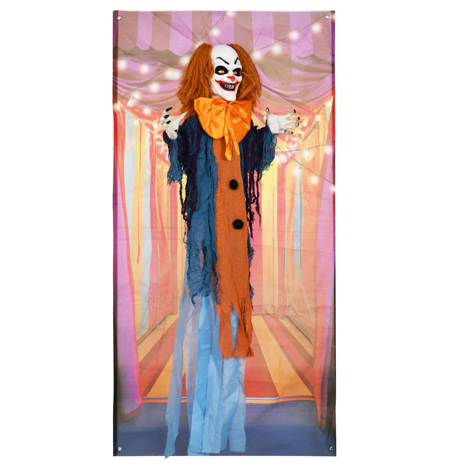 Circus Clown Halloween Decoration, Outdoor Animated Prop For Party