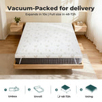 Lavio Mattress Topper Memory Foam Dual Layer Pressure Relief Washable