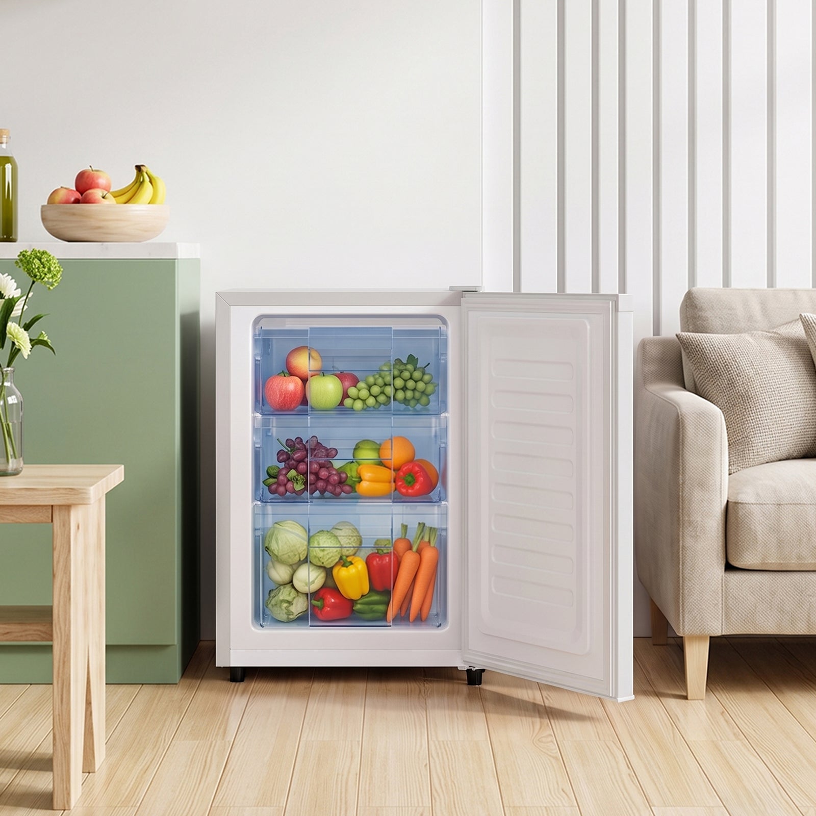 46l Chest Freezer With Drawer | White