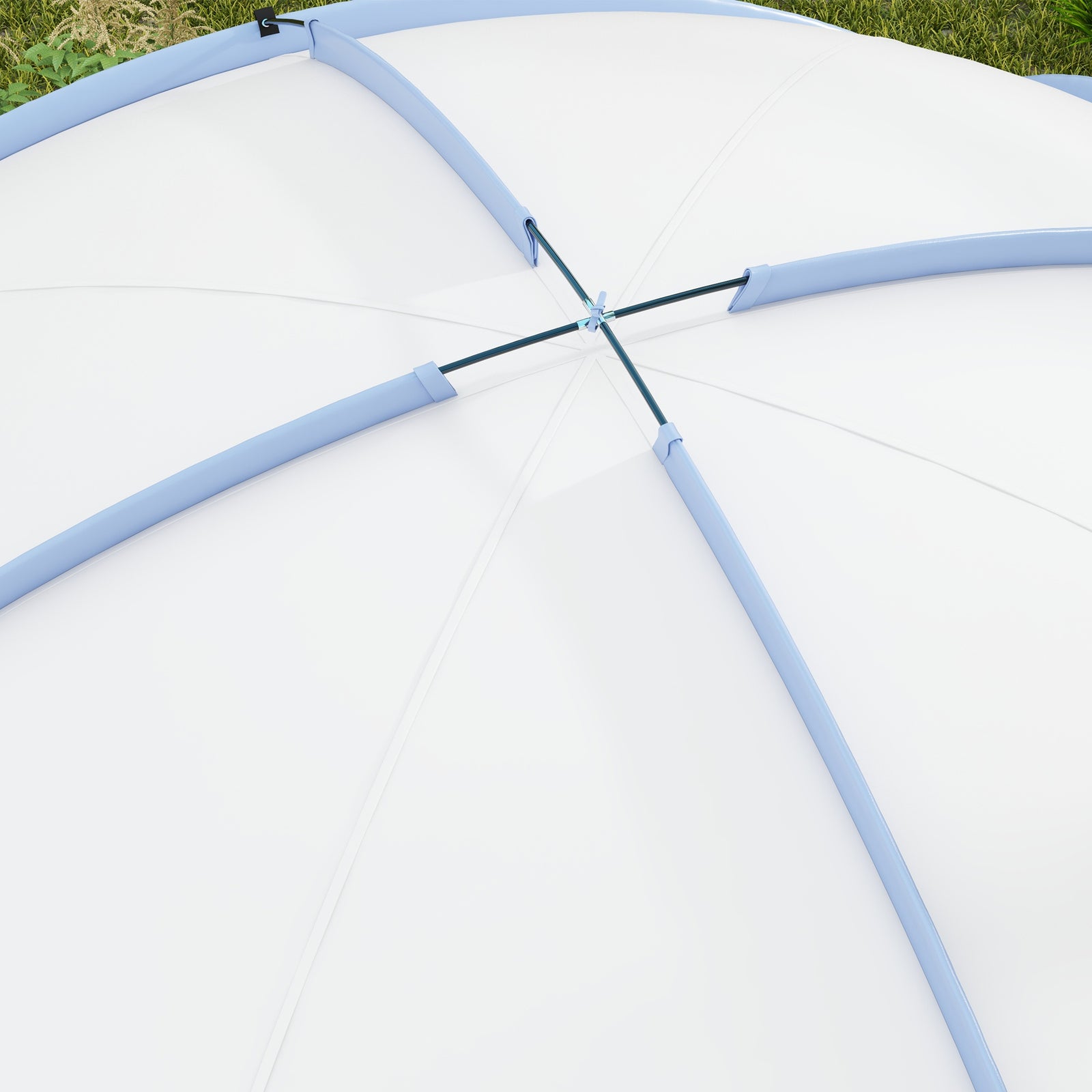 Outdoor Gazebo Event Dome Shelter Party Tent For Garden 3.5 x 3.5m | Light Blue