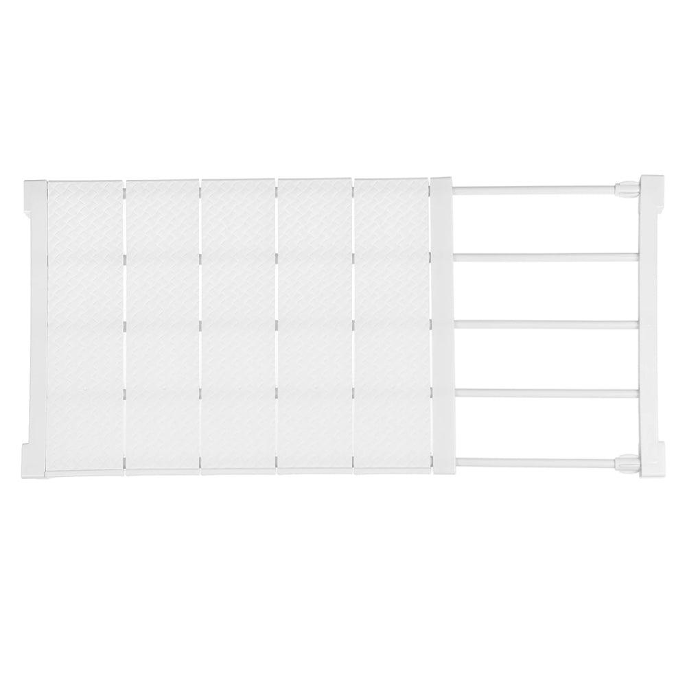 Expandable Closet Tension Shelf Rod And Storage Layer Dividers