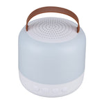 Portable Wireless Rgb Light Karaoke Speaker With 2 Microphones | White