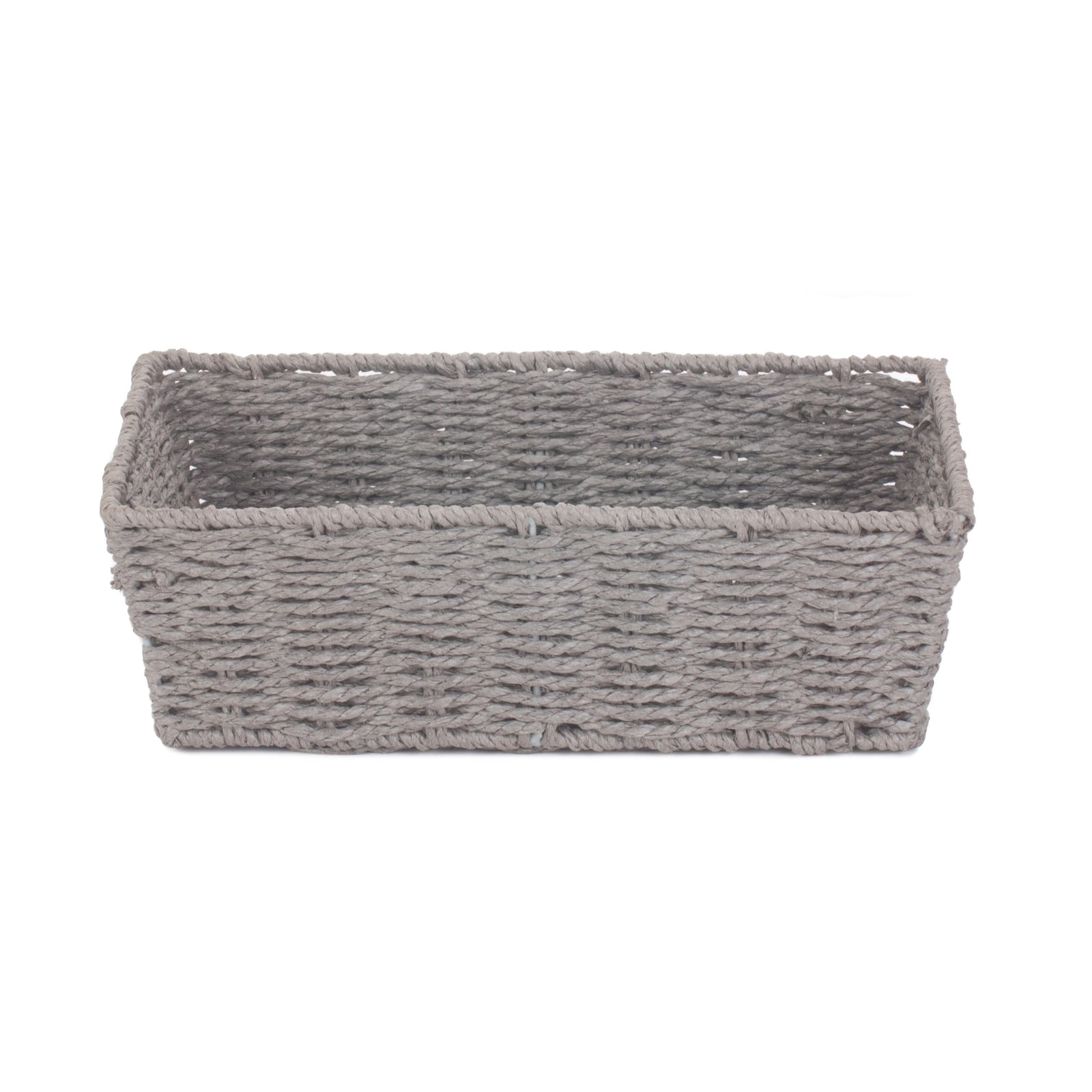 Grey Paper Rope Tray | Small | Gray