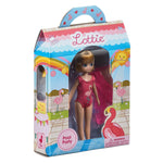 Bigjigs Toys Pool Party Doll with Accessories, 18cm Tall