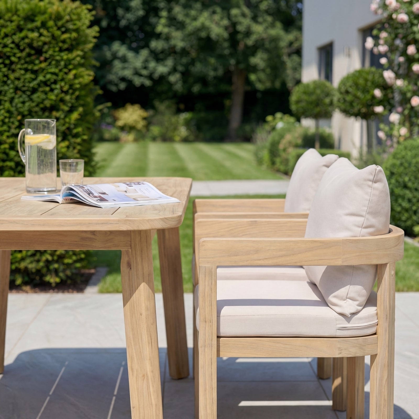 Sundrift 6 Seater Garden Dining Set | Beige