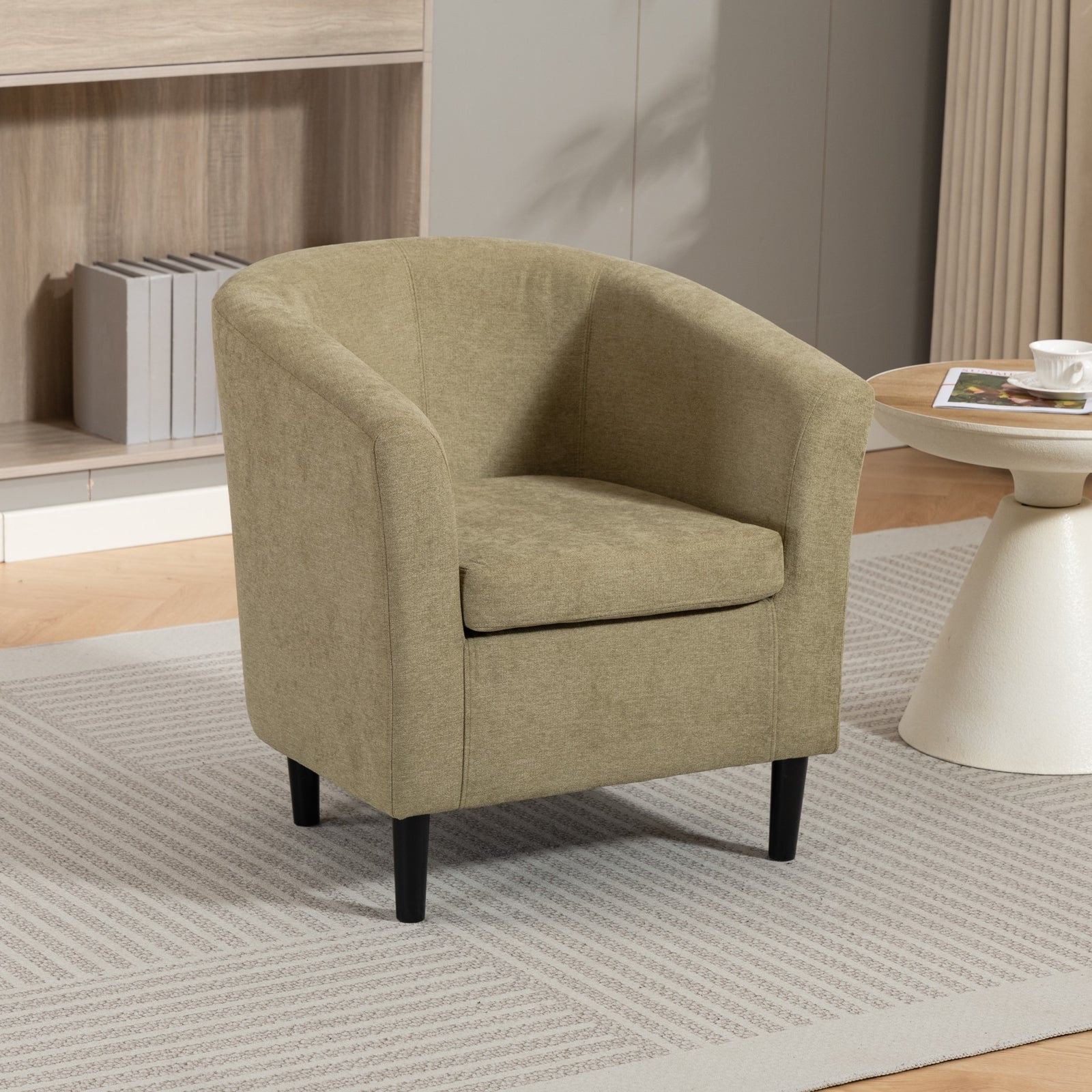 Beulah Fabric Accent Chair | Light Green