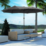 4.6m Double-sided Sun Umbrella W/ Base