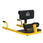 Squat Machine With Push Up Stand, Adjustable Cushion | Yellow