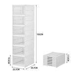 6 Tier Foldable Shoe Storage Box Unit
