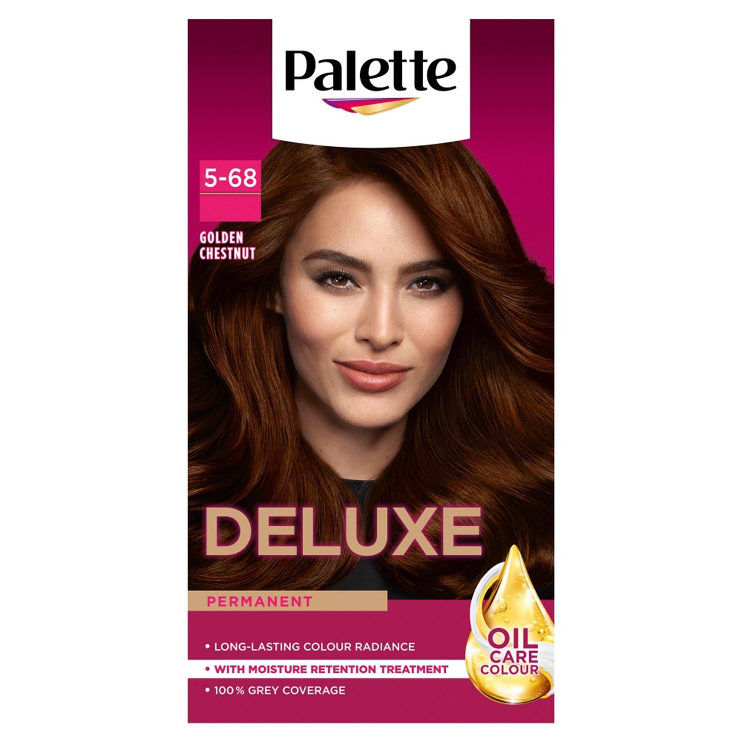 Deluxe Creme Colouration 5-68 Golden Chestnut Hair Dye, 2 Pack