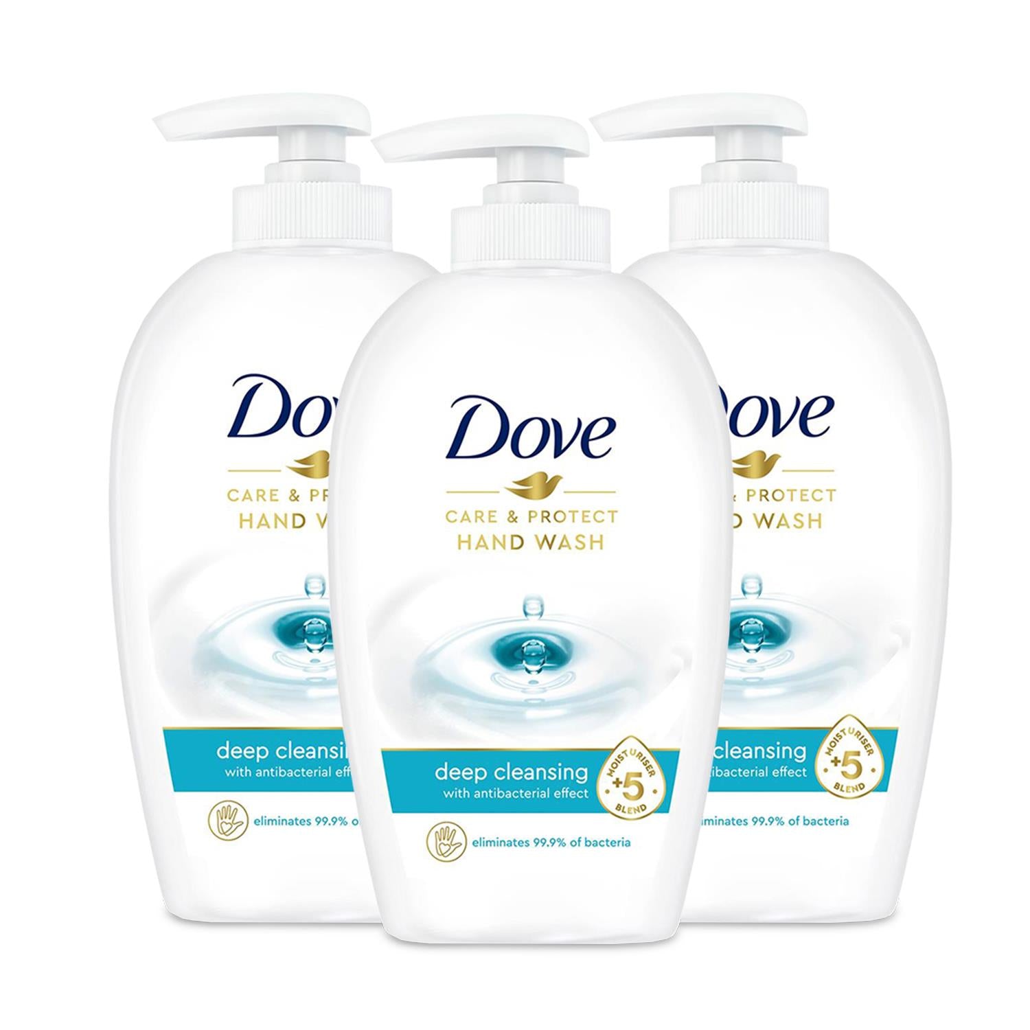 Care & Protect Deep Cleansing Hand Wash With Anti-bac Effect, 3x250ml