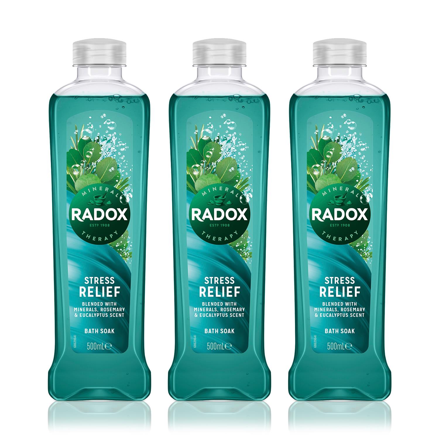 100% Nature Inspired Fragrances Bath Soak, Stress Relief, 3 Pack, 500ml | 3 | Green