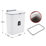 Kitchen Compost Bin Hanging Trash Can | White