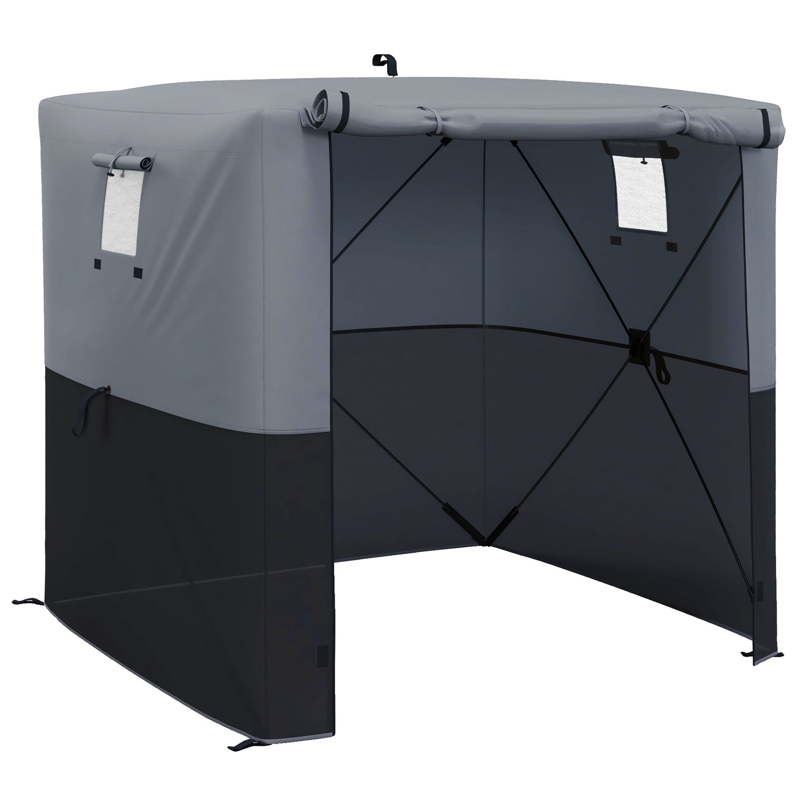 2x2m Pop Up Gazebo1 Person Easy Up Instant Party Tent W/ Bag | Black