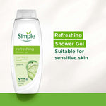 Simple Hair Shampoo Conditioner 400ml & Shower Gel 675ml Bundle