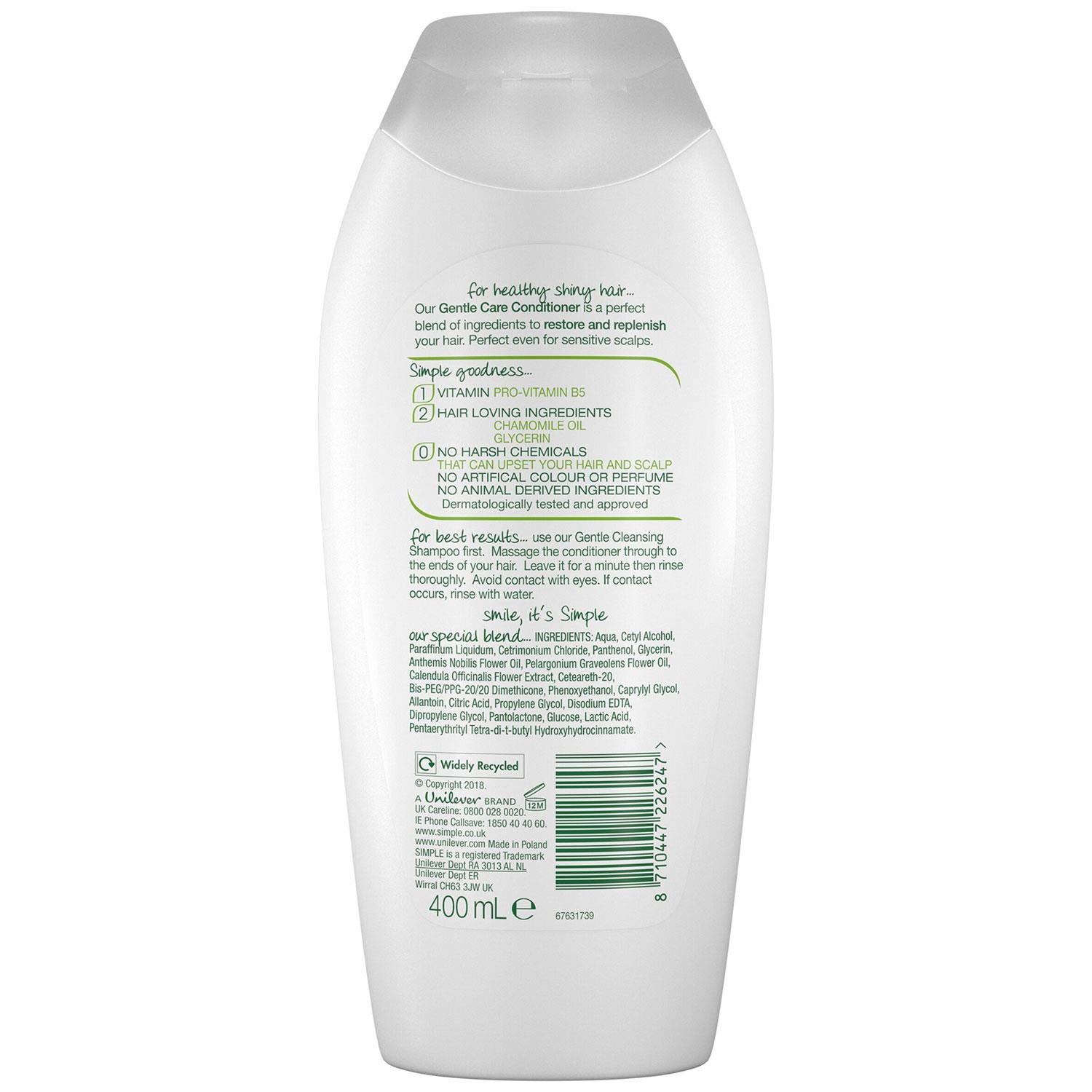 Gentle Care Shampoo & Conditioner 400ml Bundle | Set of 1