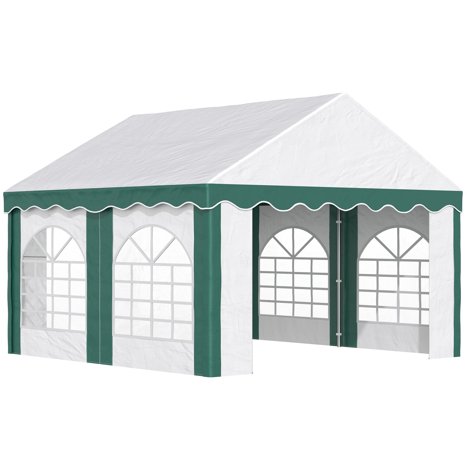 Marquee Gazebo, Party Tent With Sides And Double Doors | Small | White