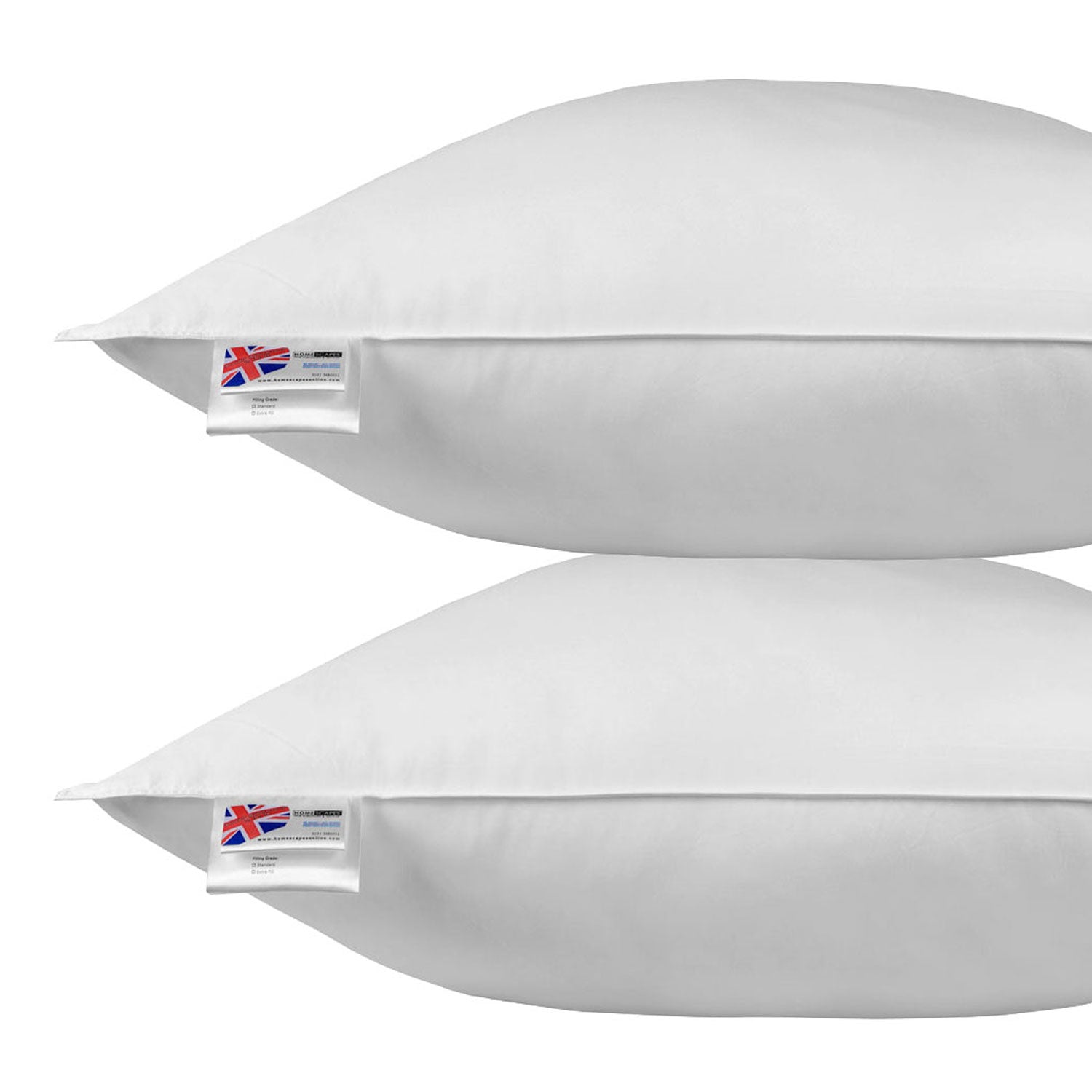 Duck Feather & Down Euro Continental Square Pillow Pair - 80cm X 80cm (32"x32")