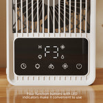 4-in-1 Mini Air Cooler With 7 Colour Rgb Light, Cooling Fan | Black