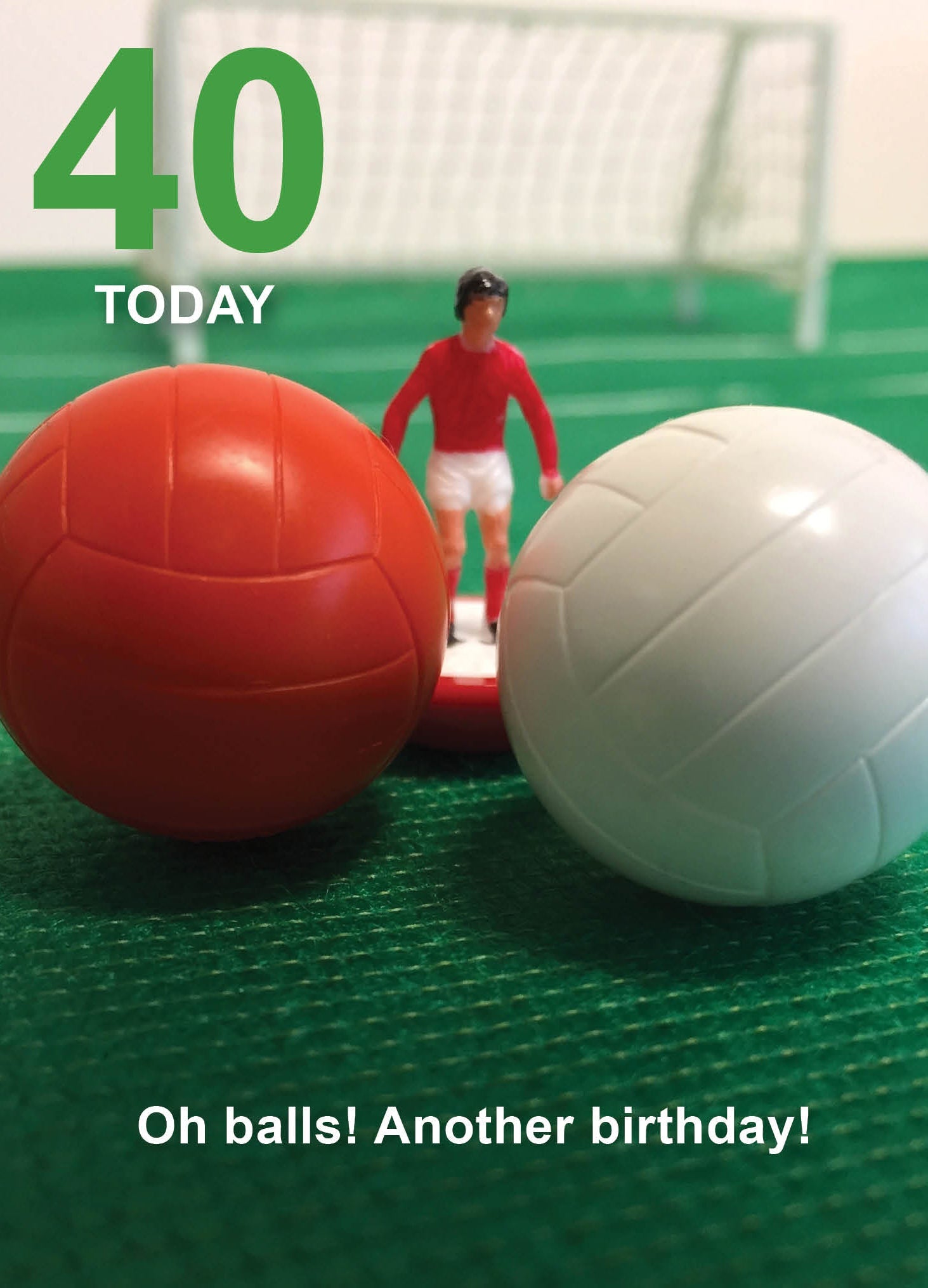 Subbuteo Age 40 Birthday Card Official Product