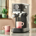 20 Bar Espresso Coffee Machine With Steam Wand | Black