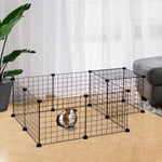 Diy Pet Playpen Metal Wire Fence Guinea Pig Small Animals Cage 12 Panel