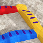 12pcs Kids Balance Beam Stepping Stones With Non-slip Foot Pads