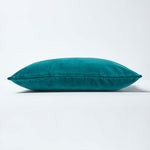 Luxury Cotton Velvet Cushion Cover | 30cm x 50cm | Teal Green