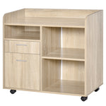 Filing Cabinet Mobile Printer Stand Adjustable Storage Shelf
