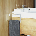 Towel Ring, Silver Gloss, Wall-mounted, 20,3 Cm. Collection The Grid
