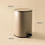 Bathroom Bin 5l, Pedal, Soft-close, Bucket, Essentials Collection | Black