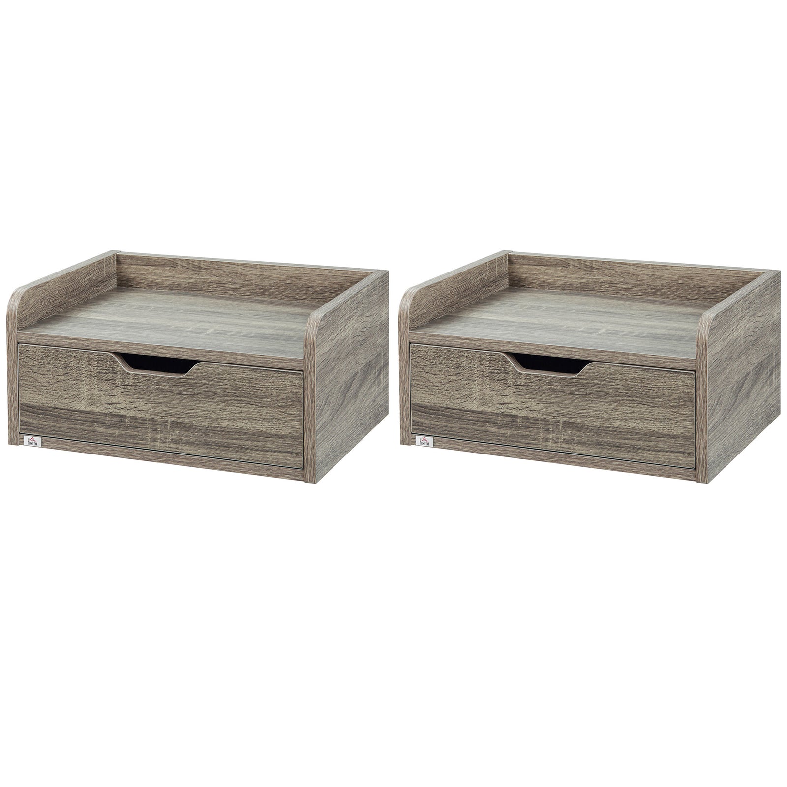 Floating Nightstand Set Of 2, Nightstand With Drawer | Set of 2
