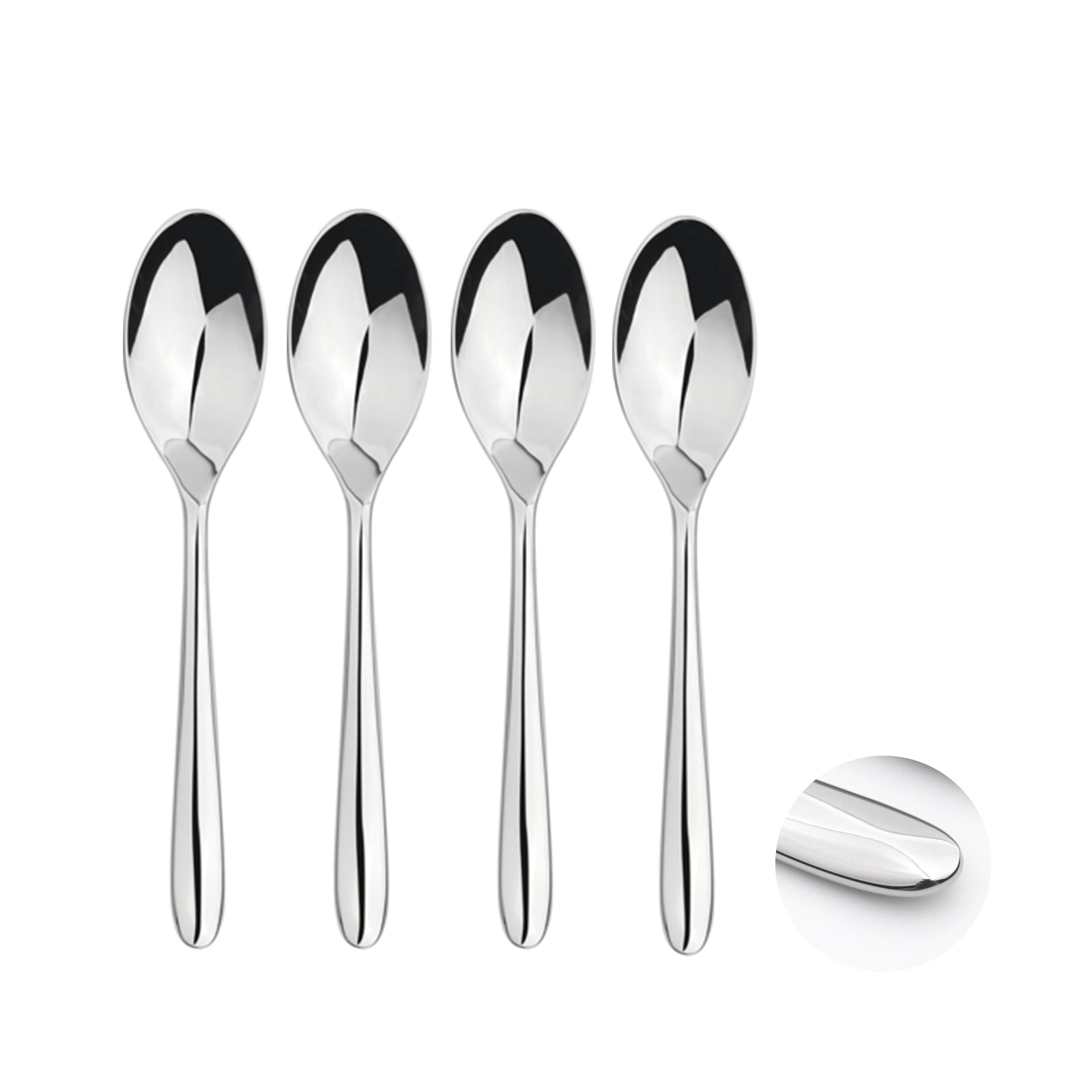 Cutlery Sets Stainless Steel 18/8 Teaspoon 4pc Set Catering Nova