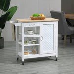 Compact Trolley With Wheels, Embossed Door