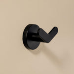 Double Towel Hook, Robe Hook, Coat Hook, Matt Black, Start Collection