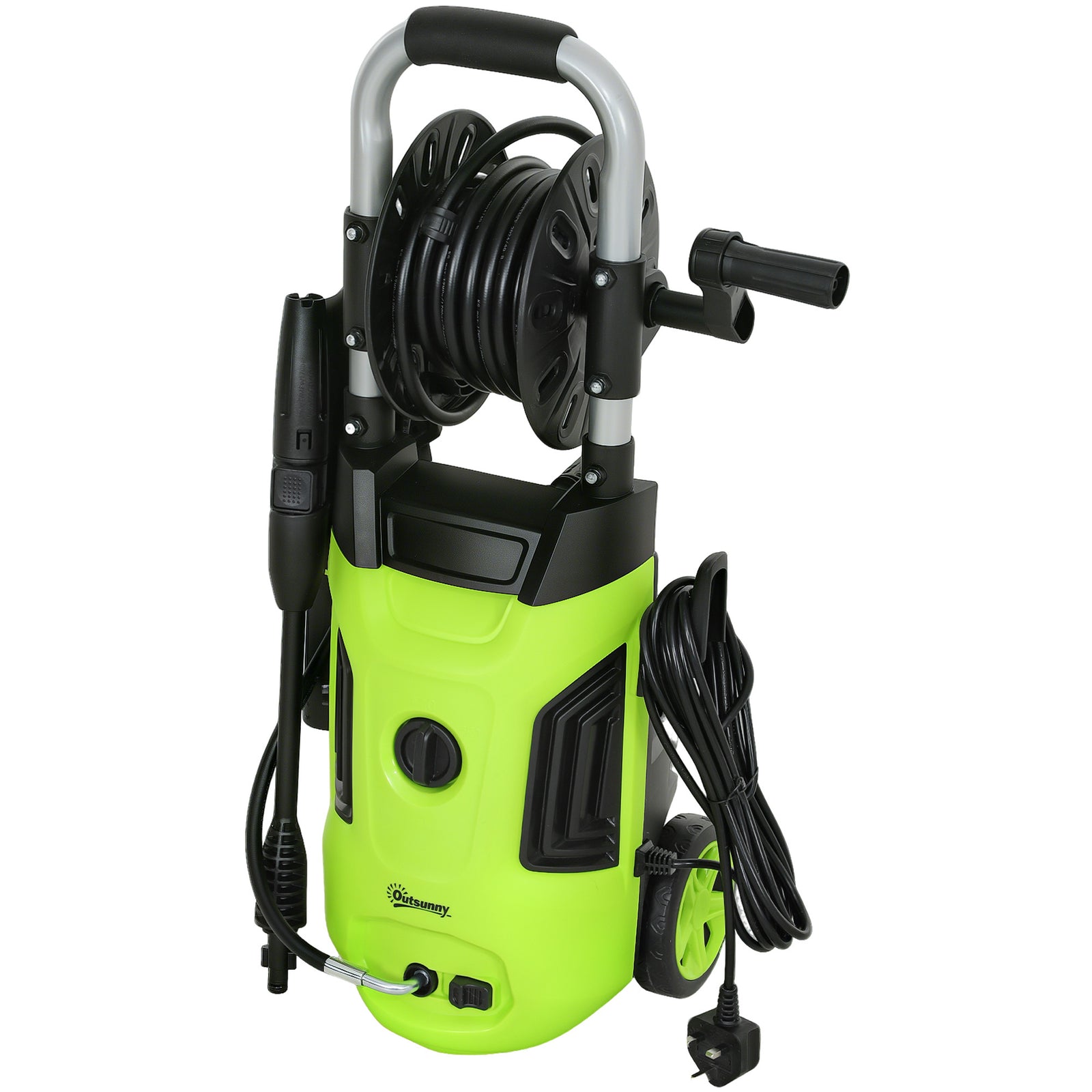 1800w Pressure Washer W/ Reel | Green
