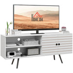 Tv Unit For 50" Tvs W/ Open Shelves White | Large | White