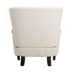 Breeins Vertical Channel Tufted Armchair With Nailhead Trim
