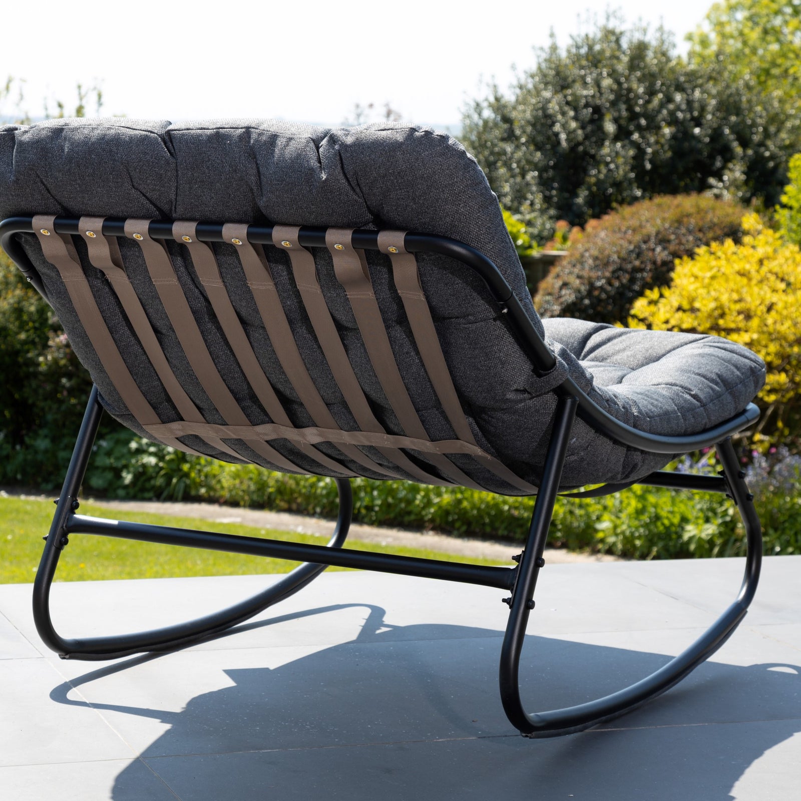Solace Outdoor Rocking Chair | One Size | Dark Grey