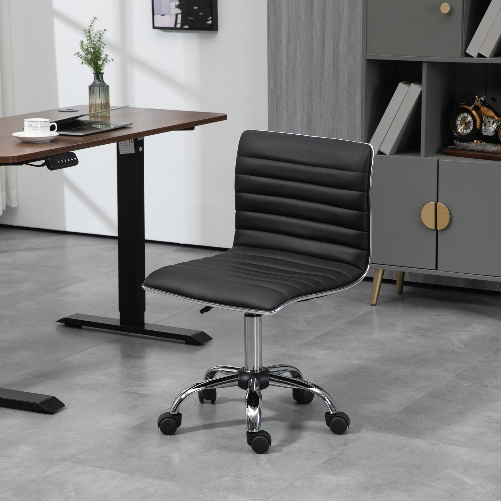 Ergonomic Executive Chair Armless | Black