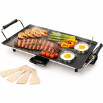 Livivo Teppanyaki Tabletop Electric Grill 2000w With Non Stick Plate And Tray