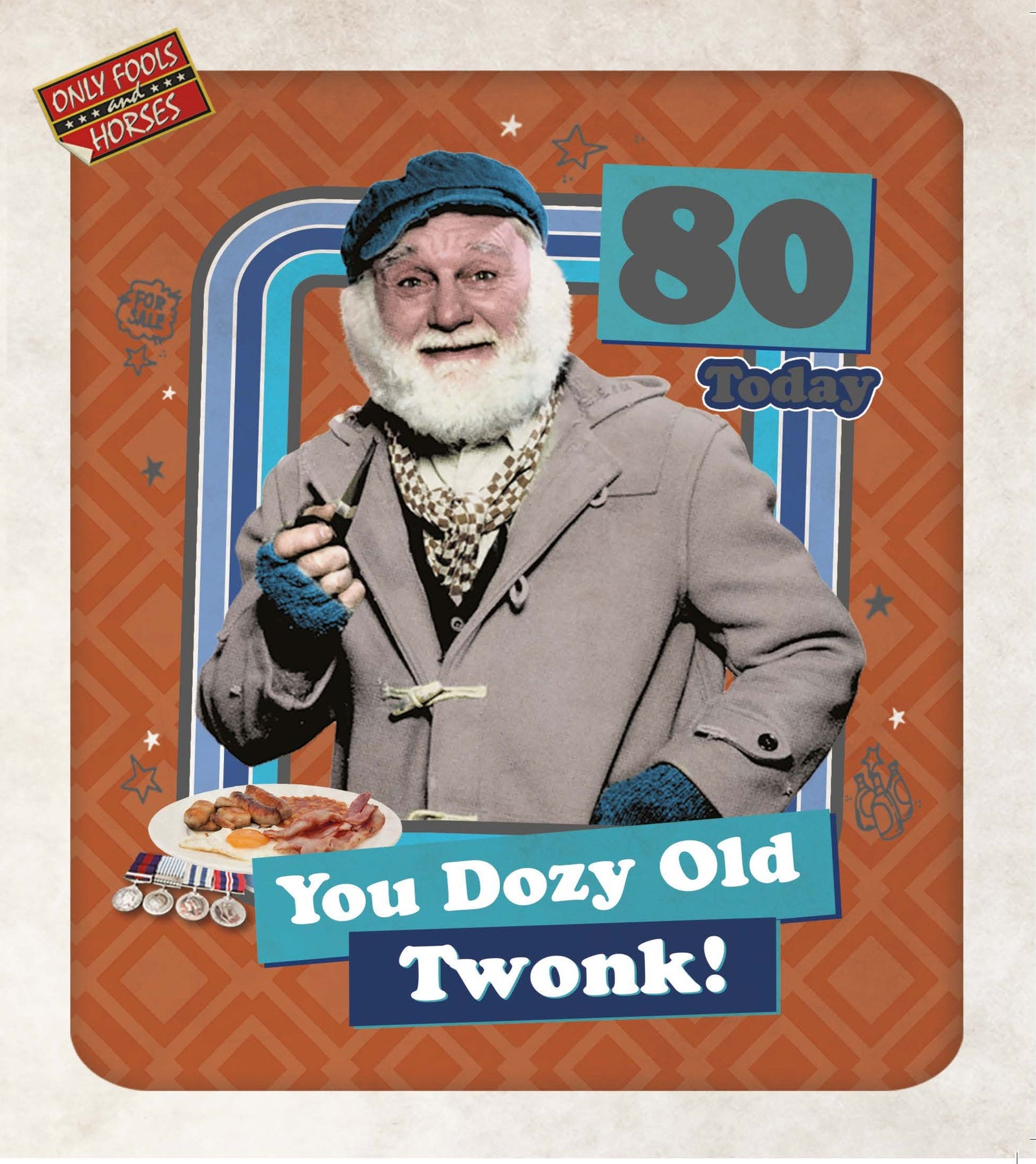 Only Fools And Horses Age 80 Birthday Card Official Product