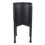 Metal Planter Plant Pot Black 20 X 18cm