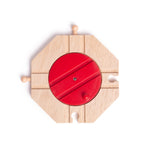 Bigjigs Toys 4 Way Track Turntable for Wooden Train Sets