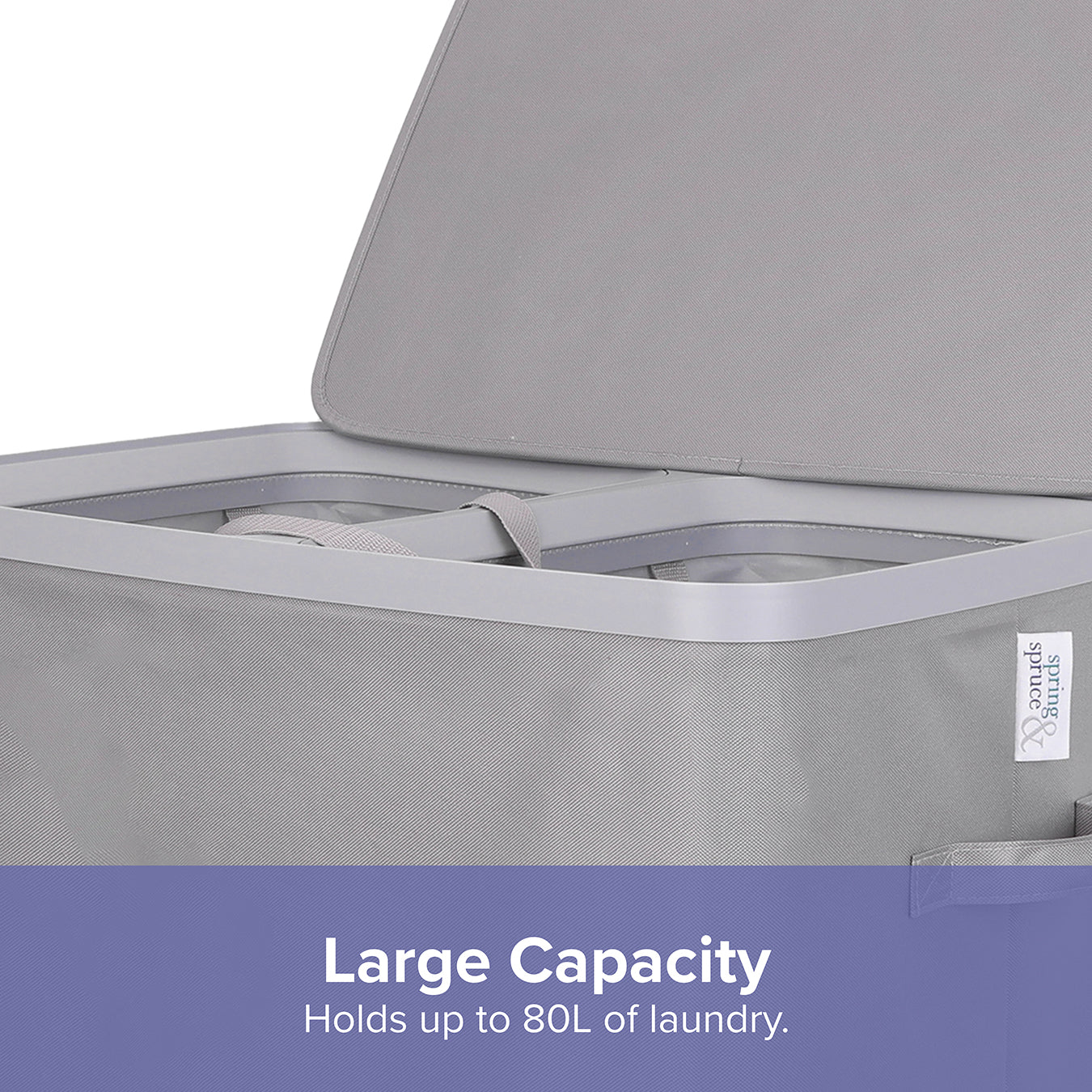 Dual Zone Laundry Basket