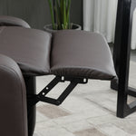 Recliner Sofa Chair Pu Leather Massage W/ Remote | Brown