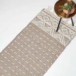 Patna Beige & Natural Kilim Wool Rug | 200cm | Beige